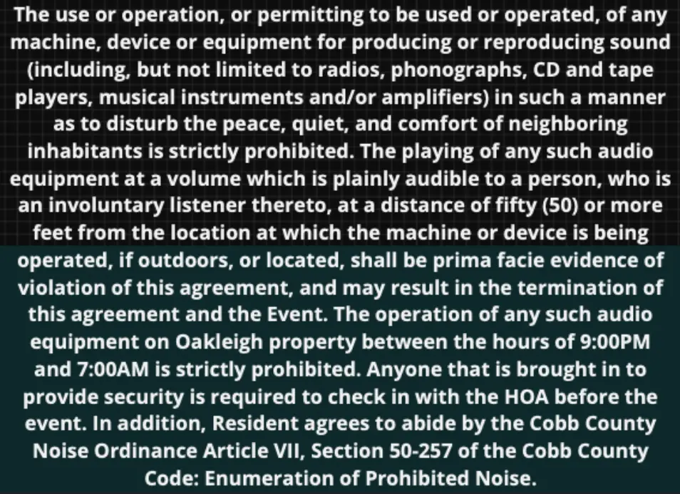 the use or operation or permitting to be used or operated of any machine device or equipment for producing or reproducing sound