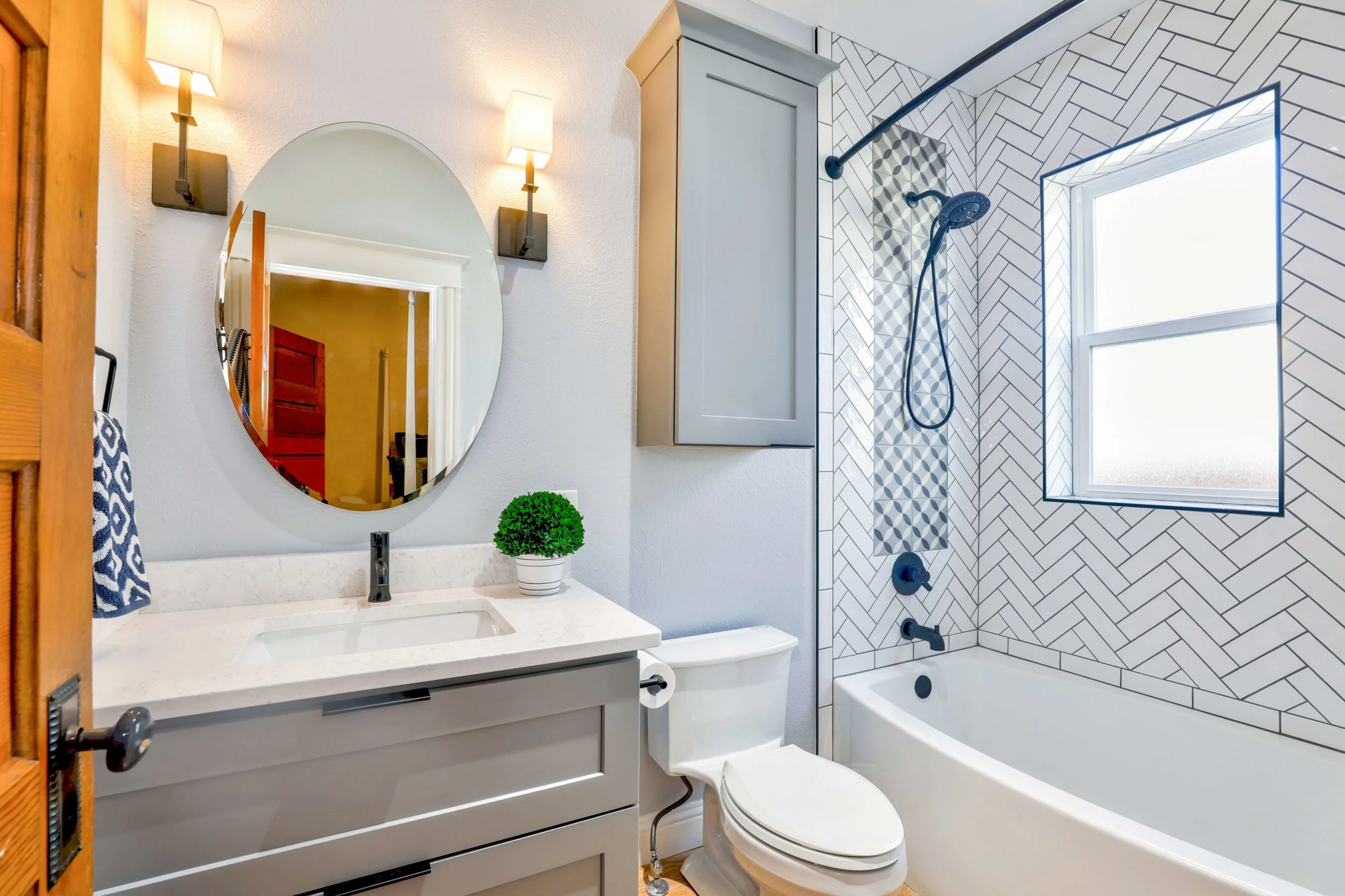 shower or tub bathroom remodel